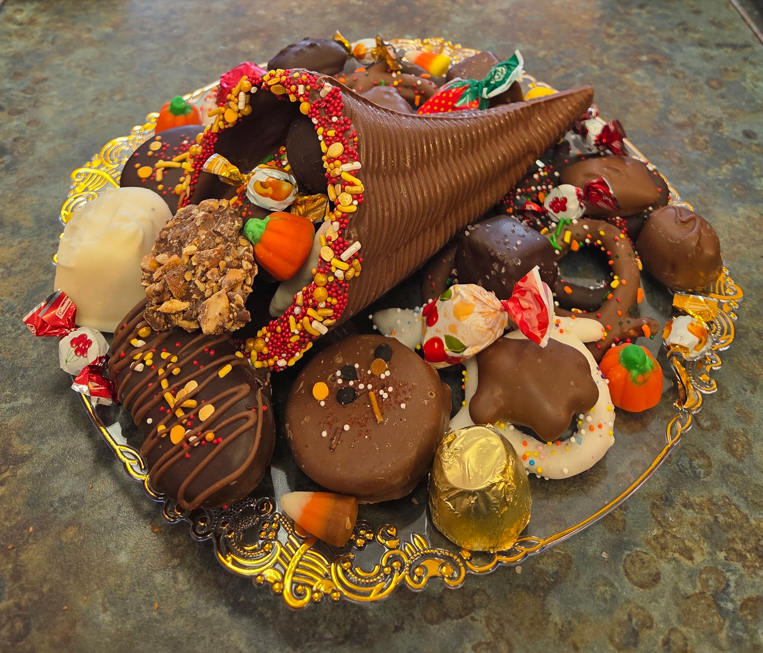 Genuine Chocolate MINI Cornucopia