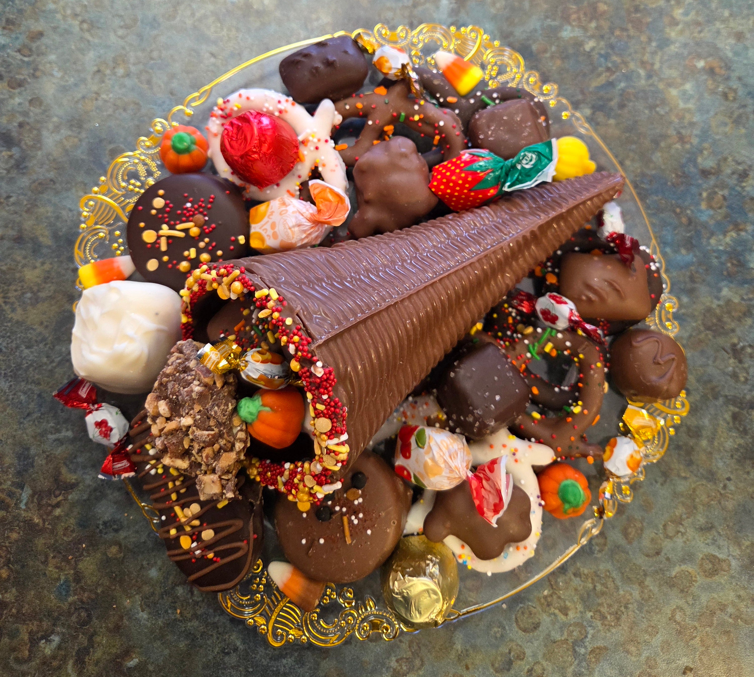 Genuine Chocolate MINI Cornucopia