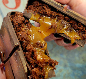 Giant Salted Caramel Brownie filled Chocolate Bar