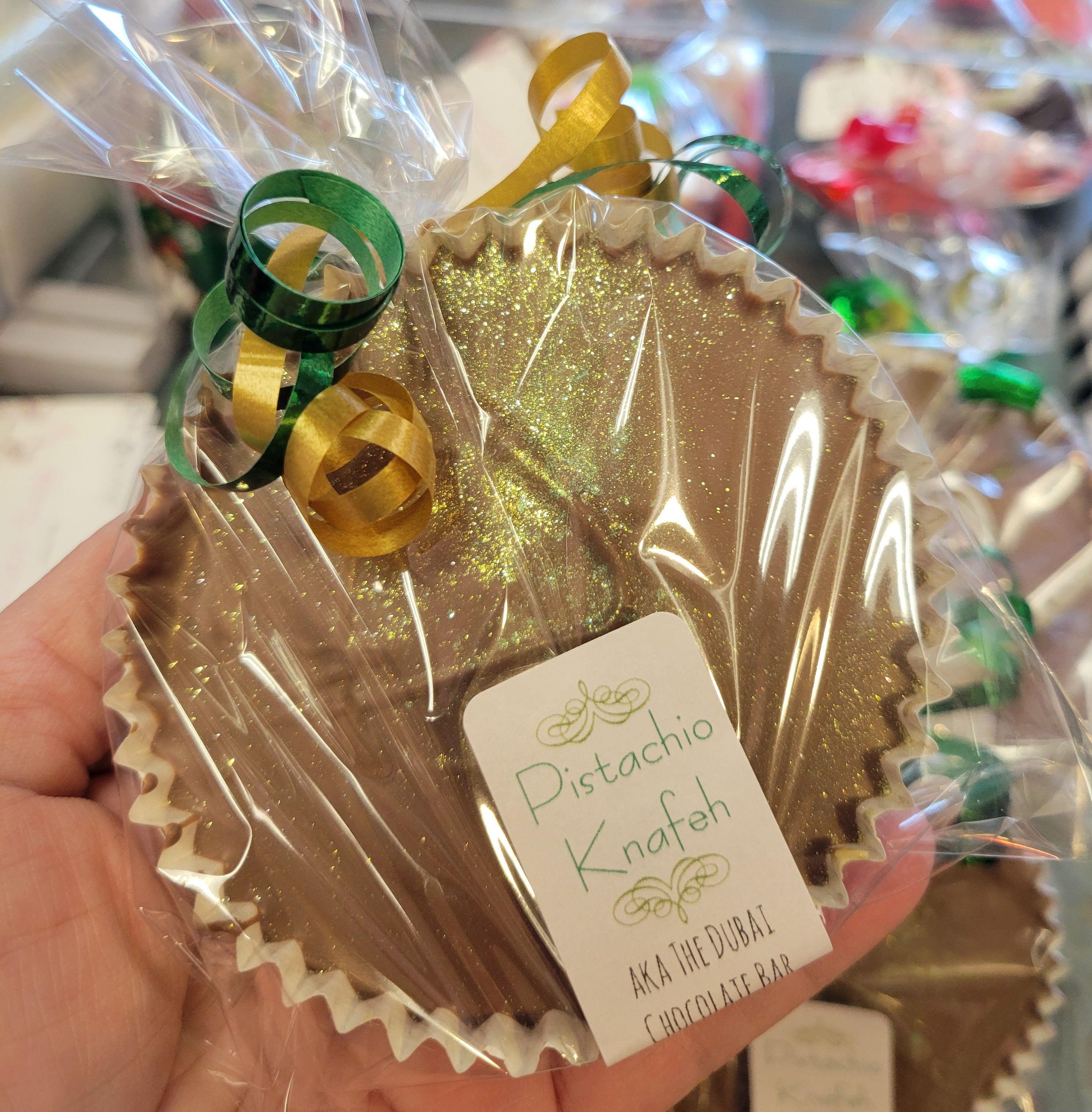 Giant Dubai Pistachio Knafeh Chocolate Cup