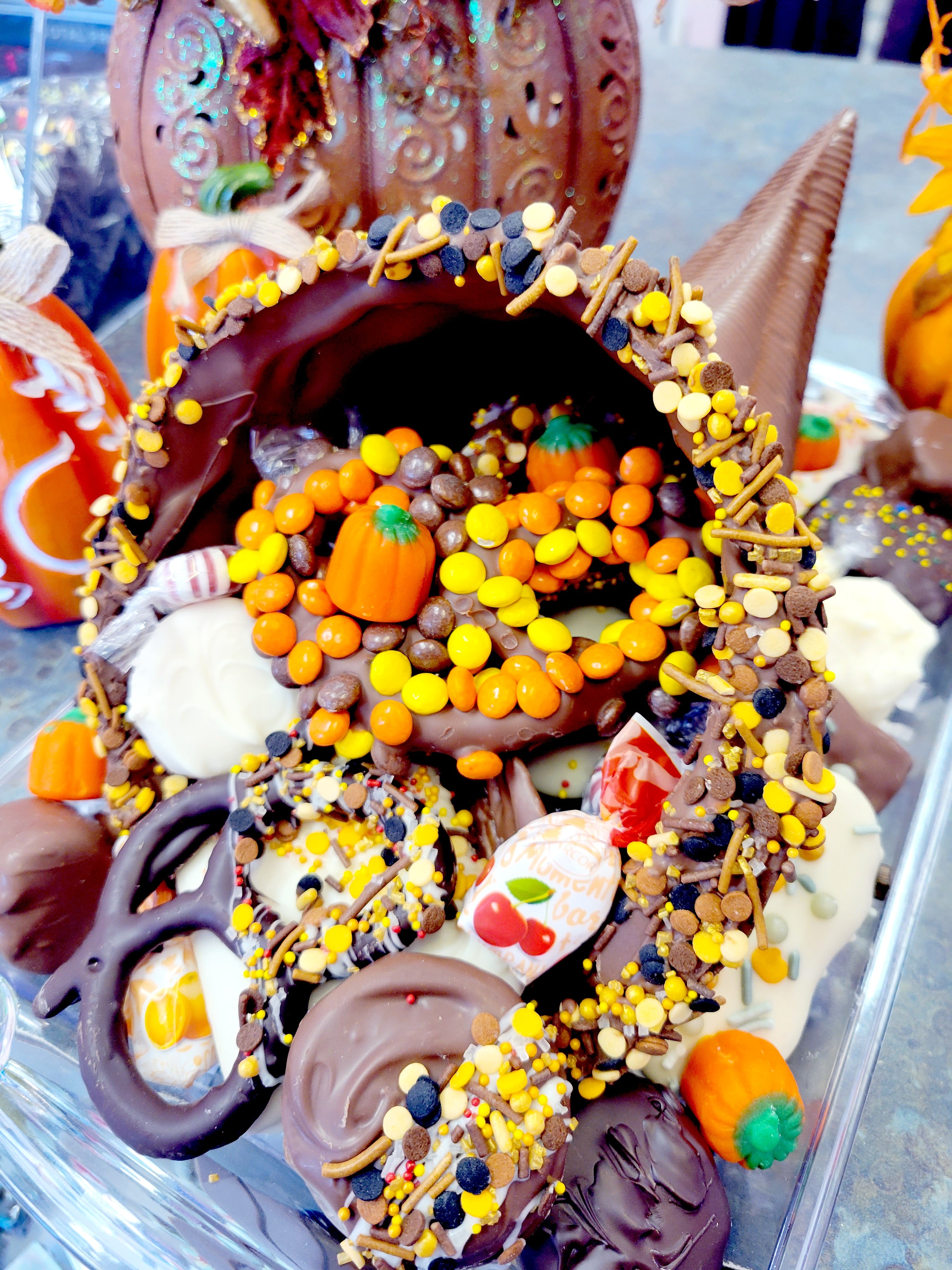 Genuine Chocolate Cornucopia