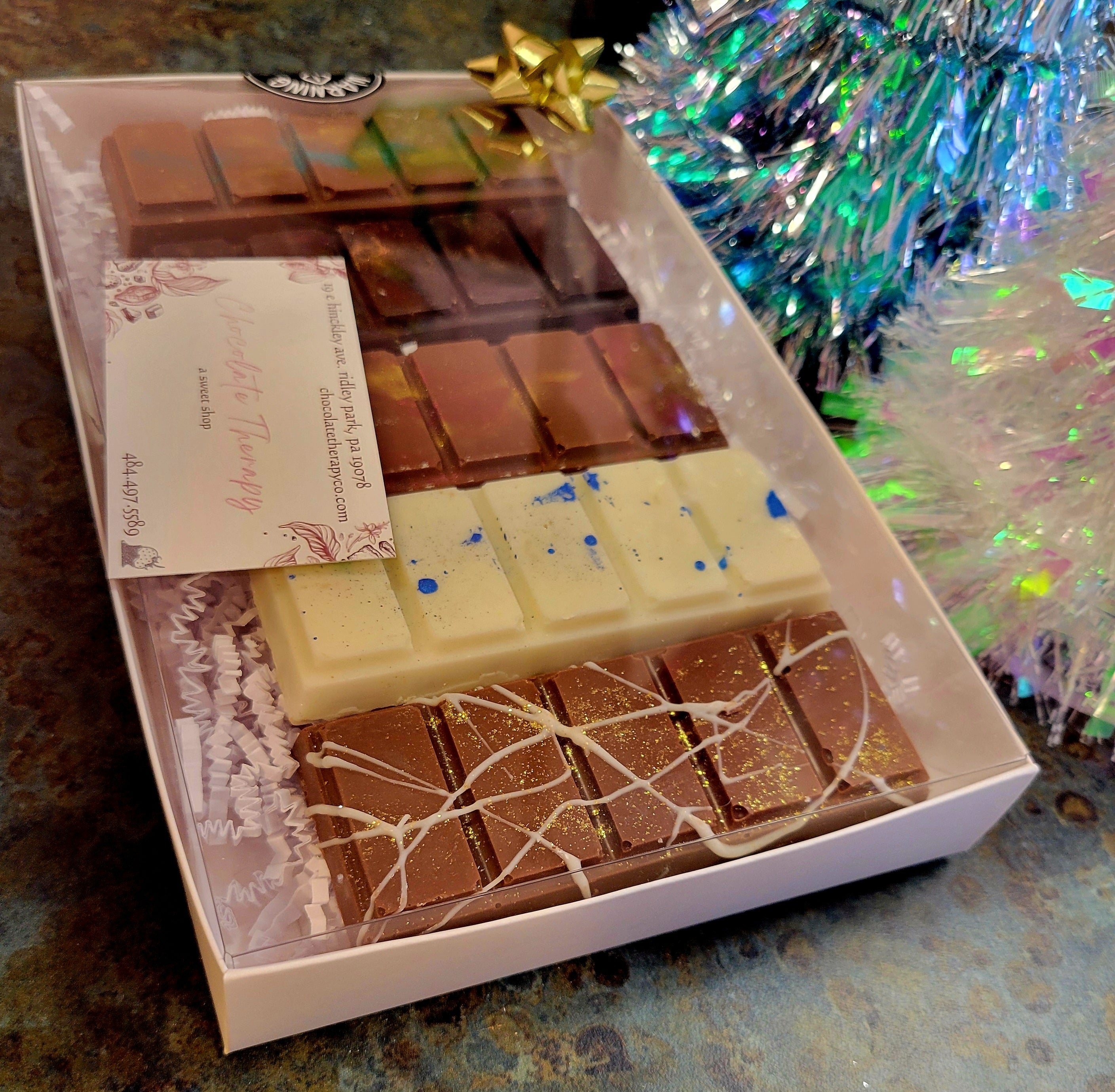 Stuffed Mini Chocolate Bar Sampler Box