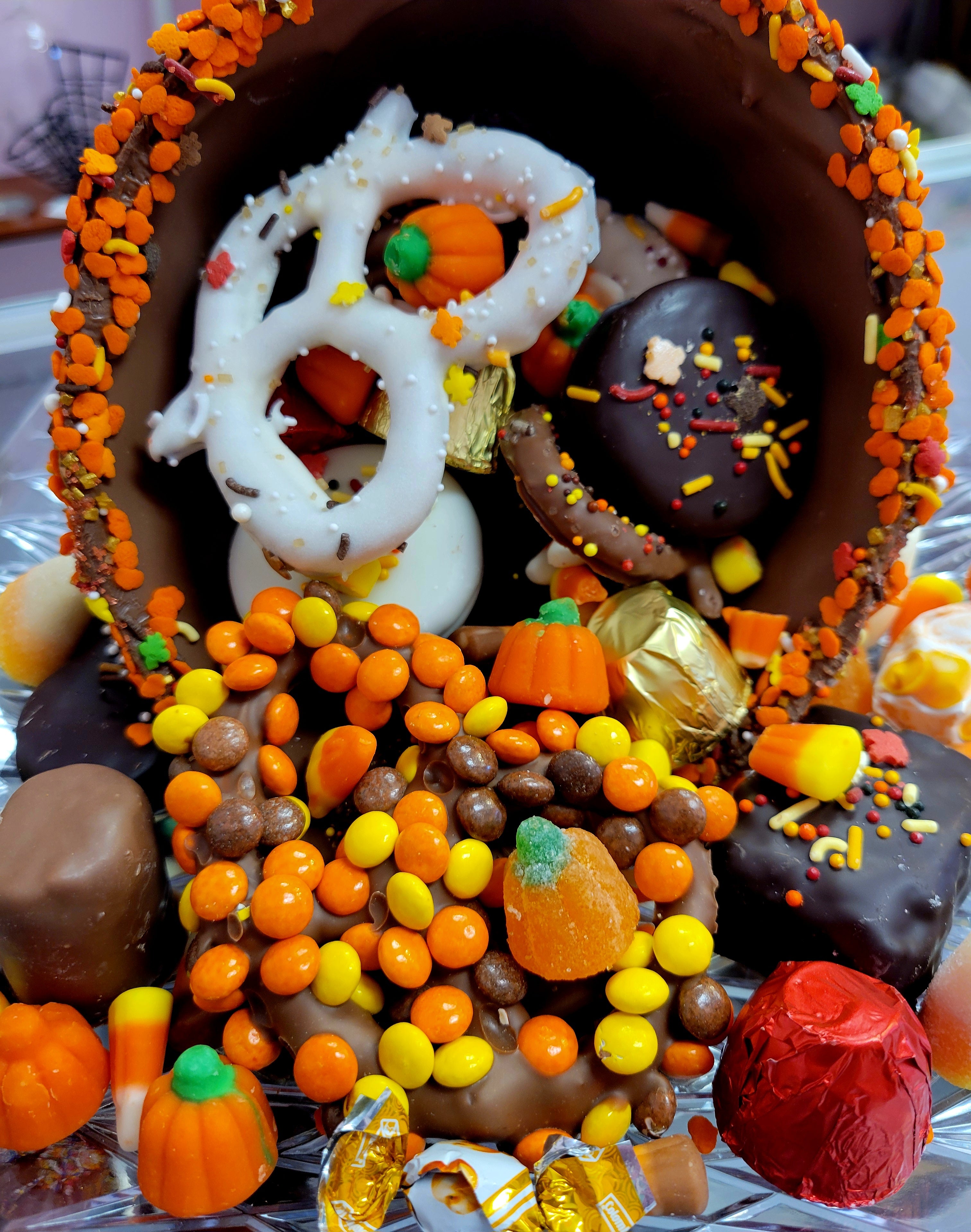 Genuine Chocolate Cornucopia