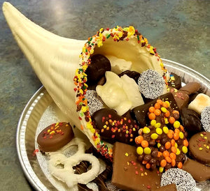 Genuine Chocolate Cornucopia