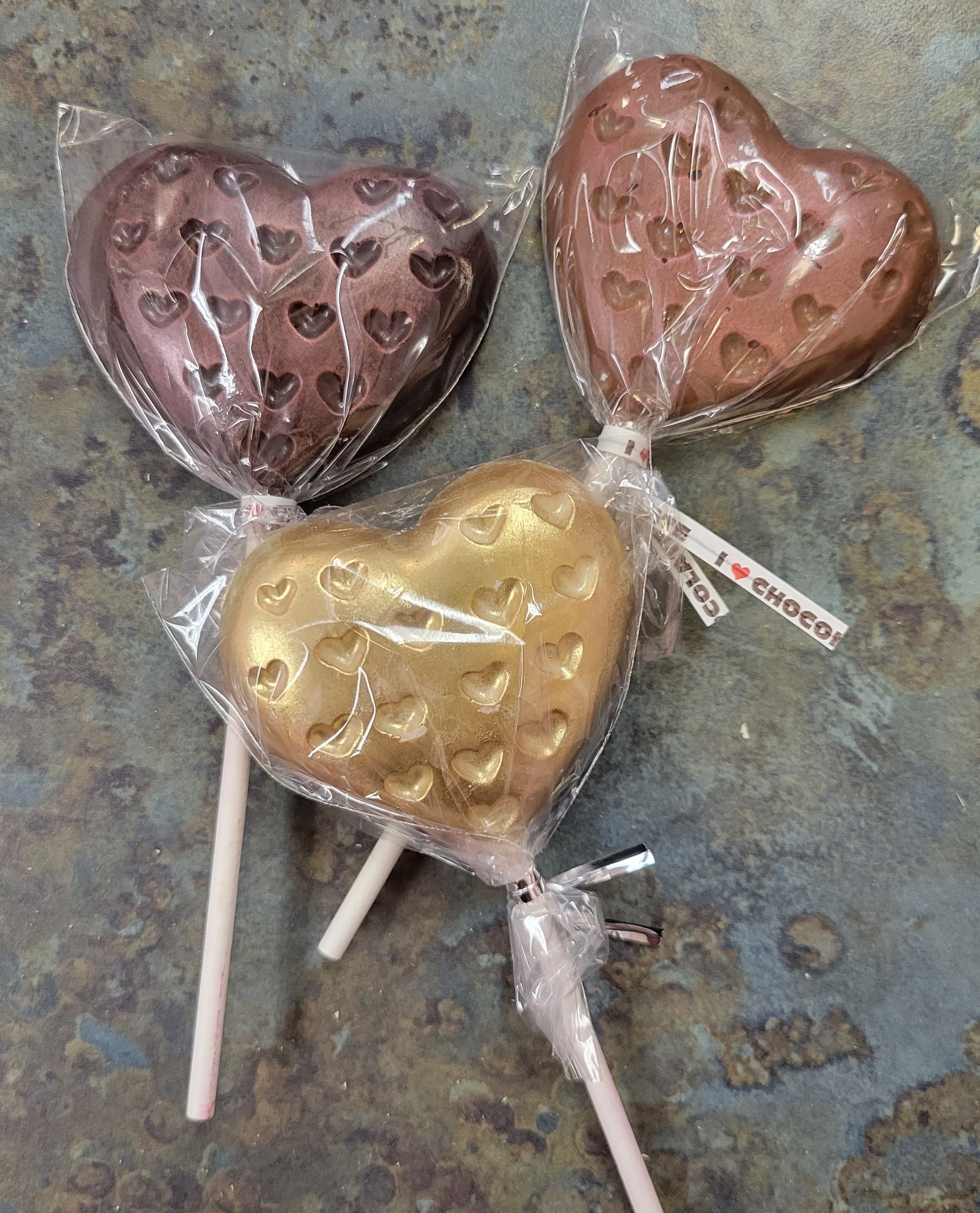 Solid Chocolate Valentine's Pops