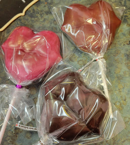 Solid Chocolate Valentine's Pops