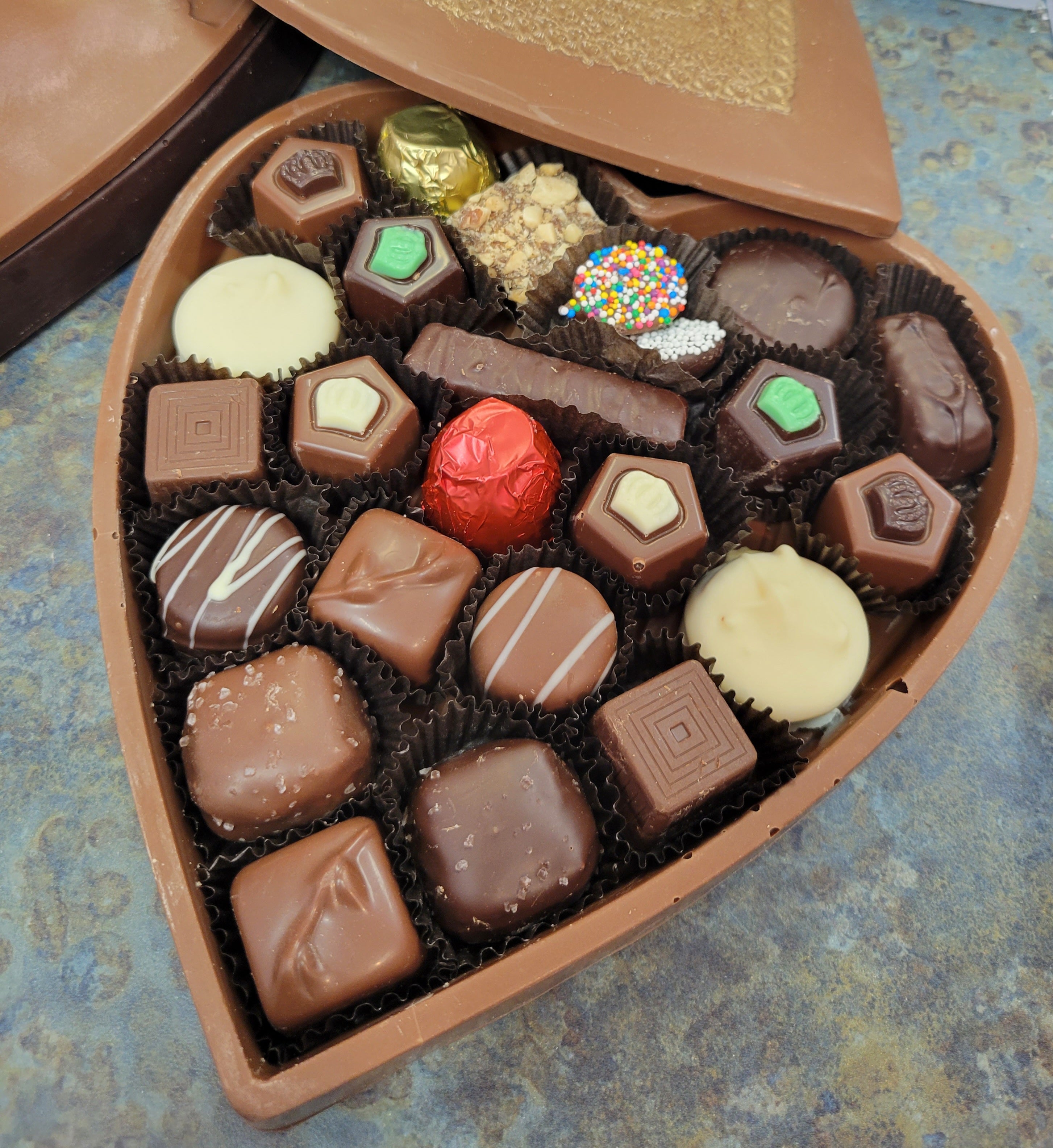 Edible Chocolate Heart Box