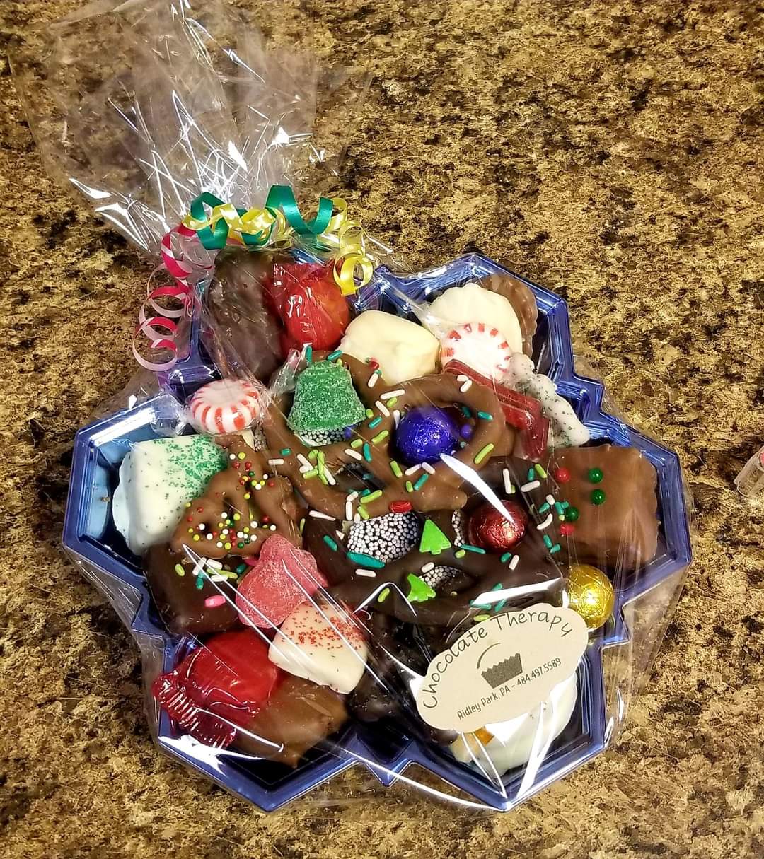 Snowflake Chocolate Party Tray