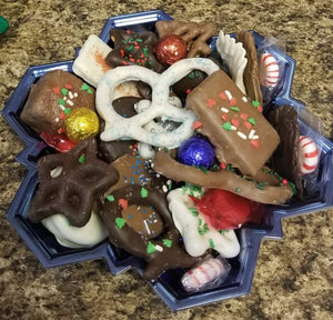 Snowflake Chocolate Party Tray