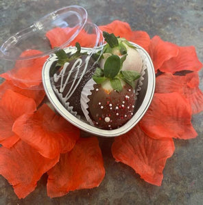 Mini Heart Chocolate Covered Strawberries